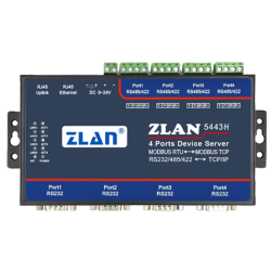 Konwerter RS232 RS485 RS422 na Ethernet TCP IP Modbus 4 portowy